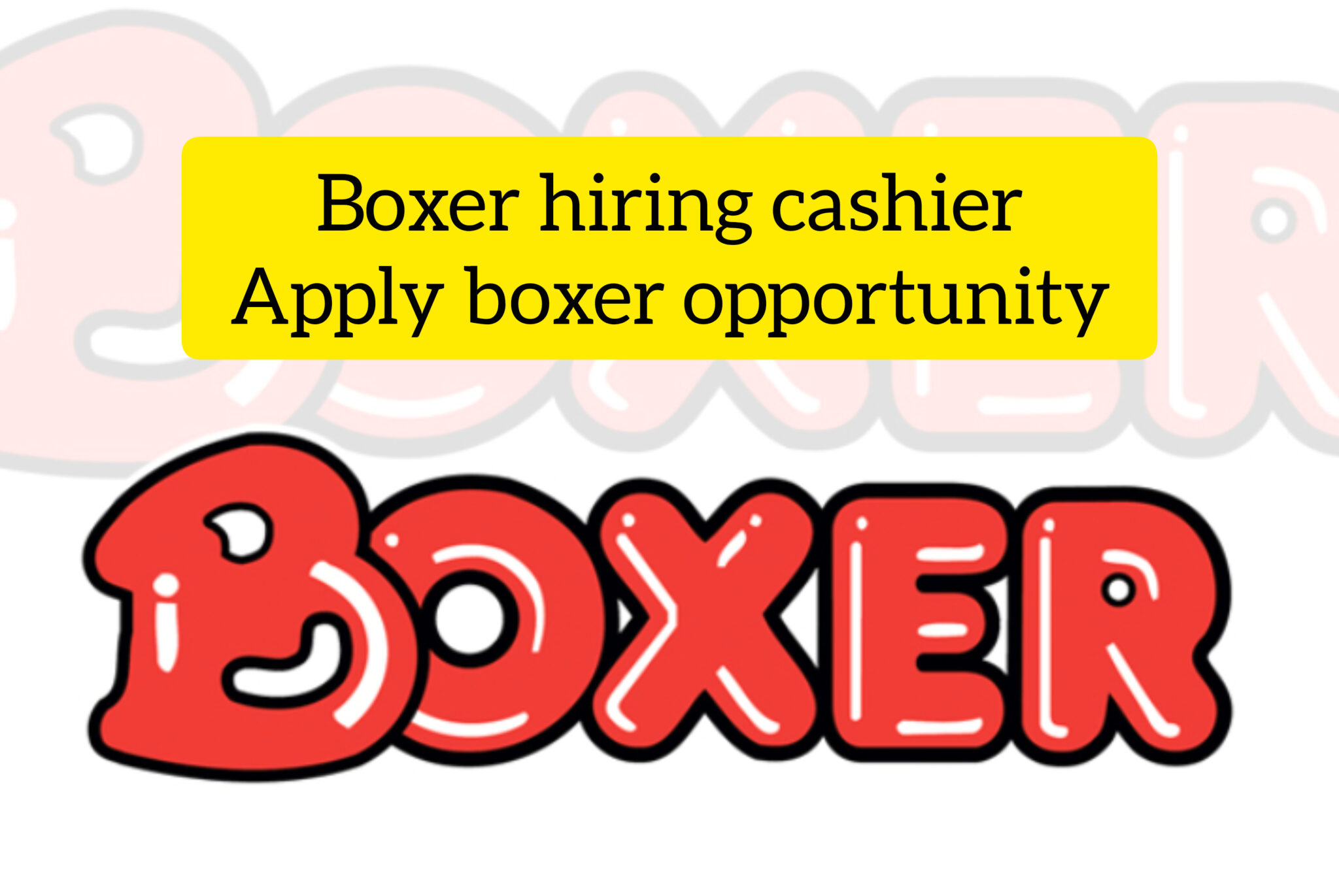 BOXER JOB OPPORTUNITY HERE APPLY onlineinc