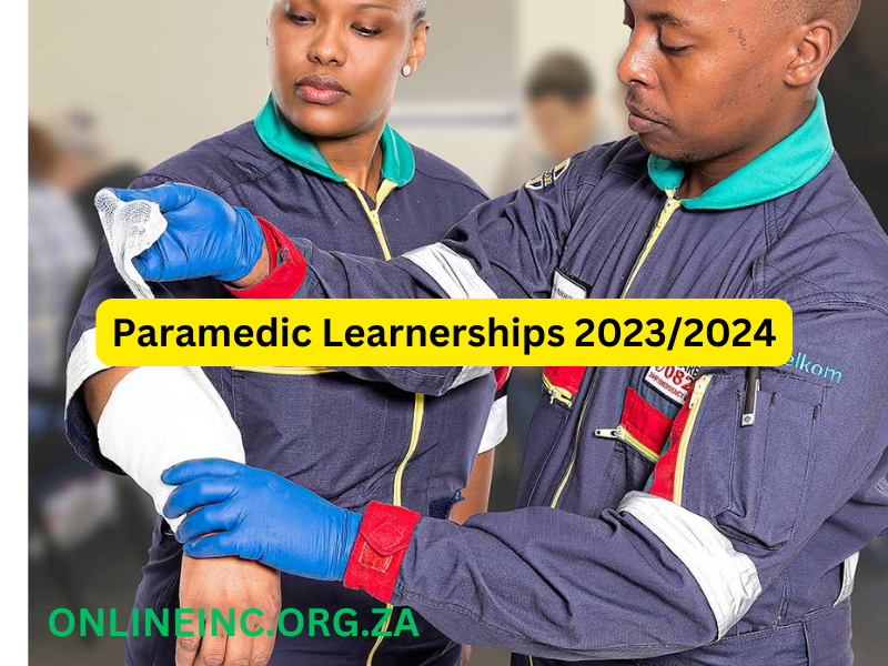 Paramedic Learnerships 2023/2024