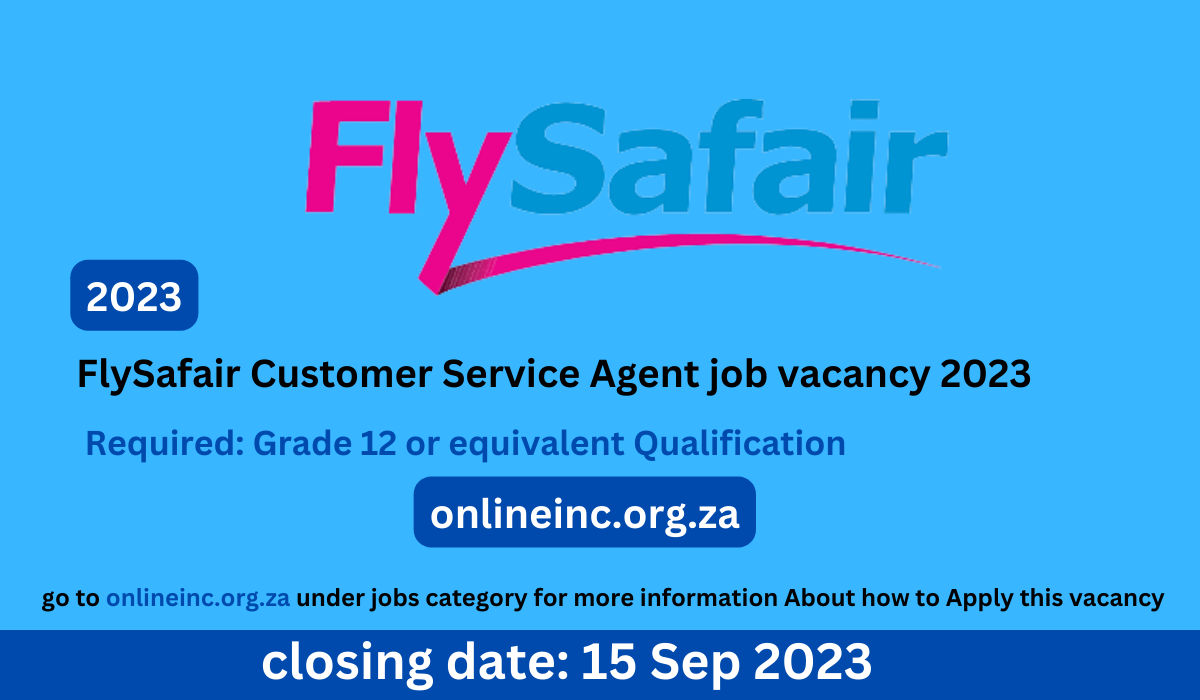 flysafair-customer-service-agent-job-vacancy-2023-onlineinc