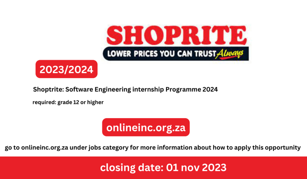 Shoptrite: Software Engineering internship Programme 2024