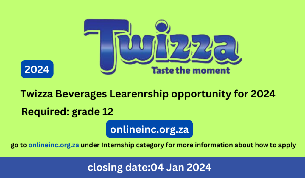 Twizza Beverages Learnership opportunity for 2024