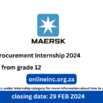 Maersk: Procurement Internship 2024