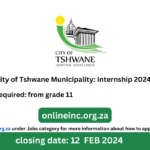 City of Tshwane Municipality: Internship 2024