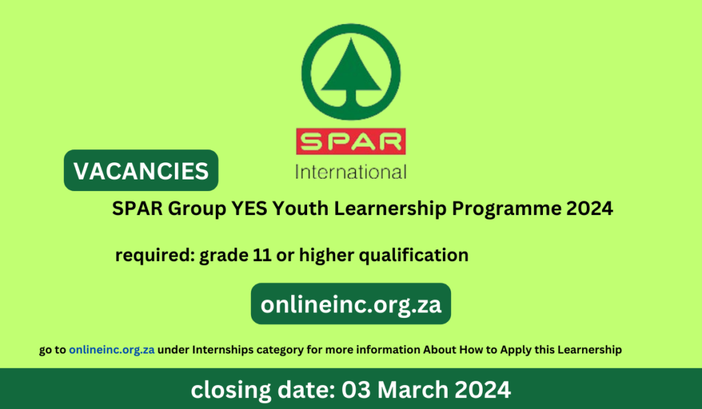 SPAR Group YES Youth Learnership Programme 2024