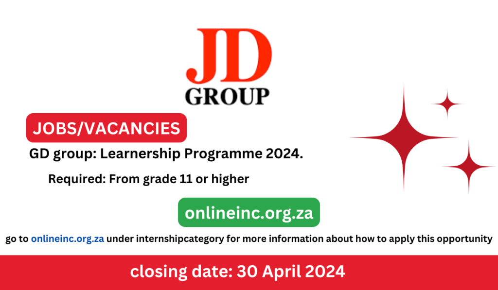 GD group: Learnership Programme 2024.