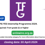 TFG YES Internship Programme 2024.