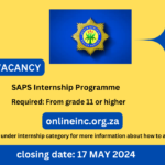 SAPS Internship Programme X6 2024