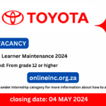 Toyota: Learner Maintenance 2024