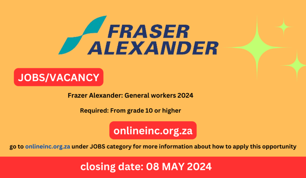 Frazer Alexander: General workers 2024