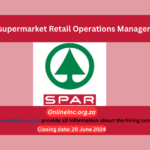 Spar supermarket invites unemployed to be Retail Operations Manager 2024