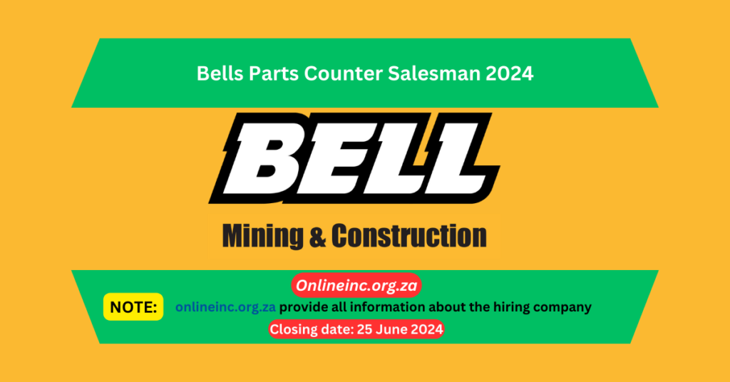 Bell looking Parts Counter Salesman 2024