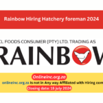 Rainbow Hiring Hatchery foreman 2024